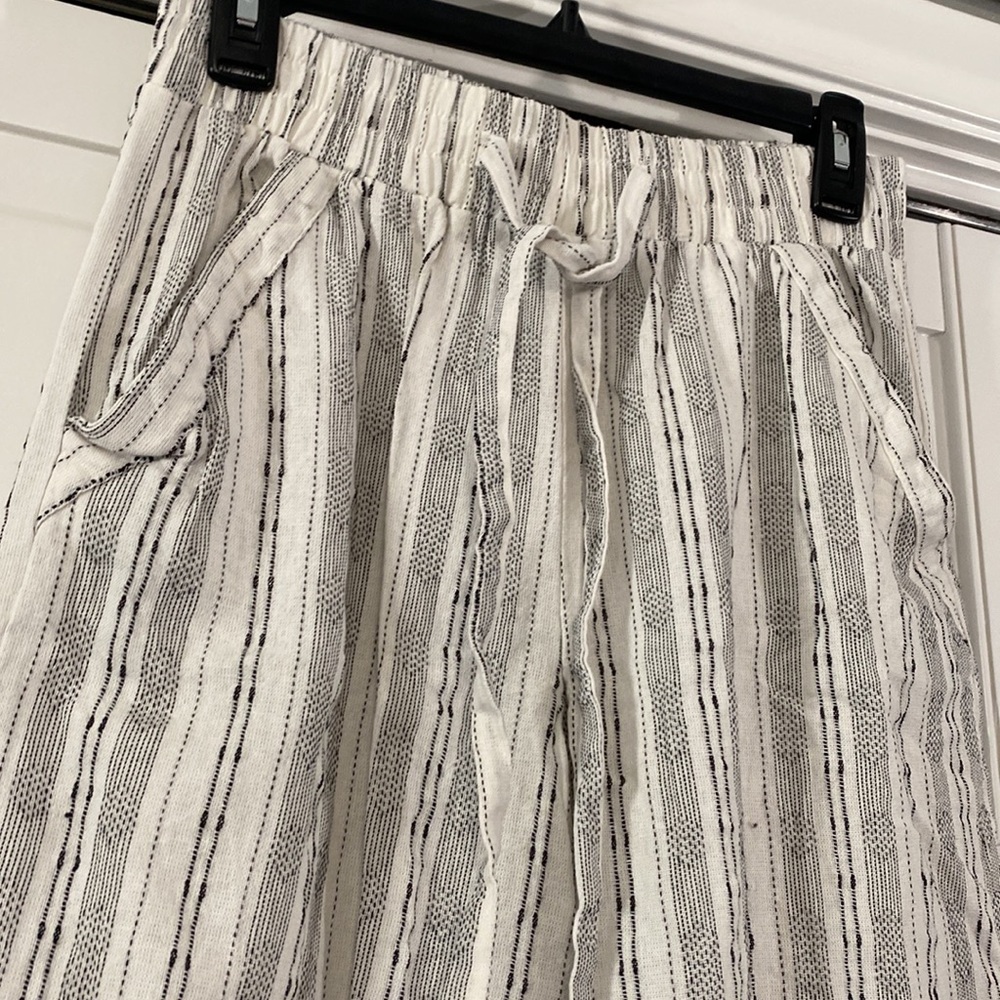 Women’s striped linen pants - Picture 2 of 5